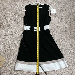 Calvin Klein Multi Black and White Dress 4P